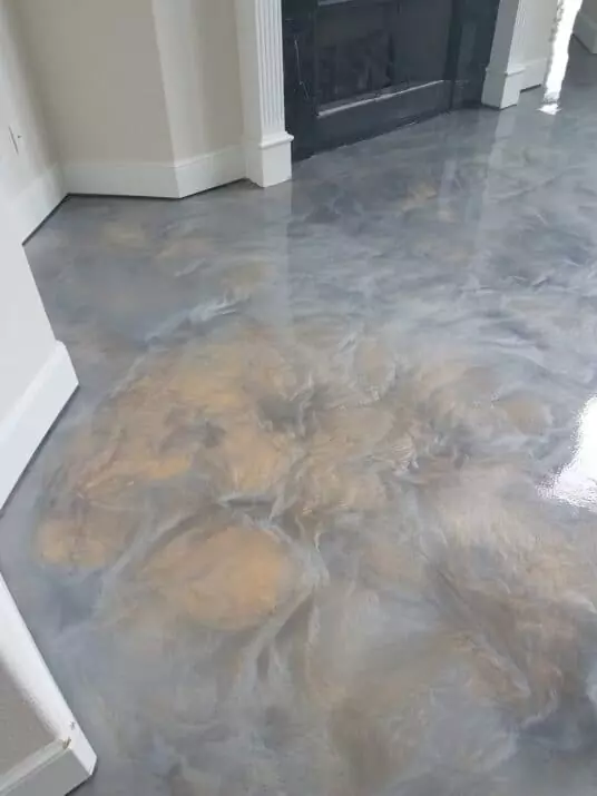 grey epoxy floor