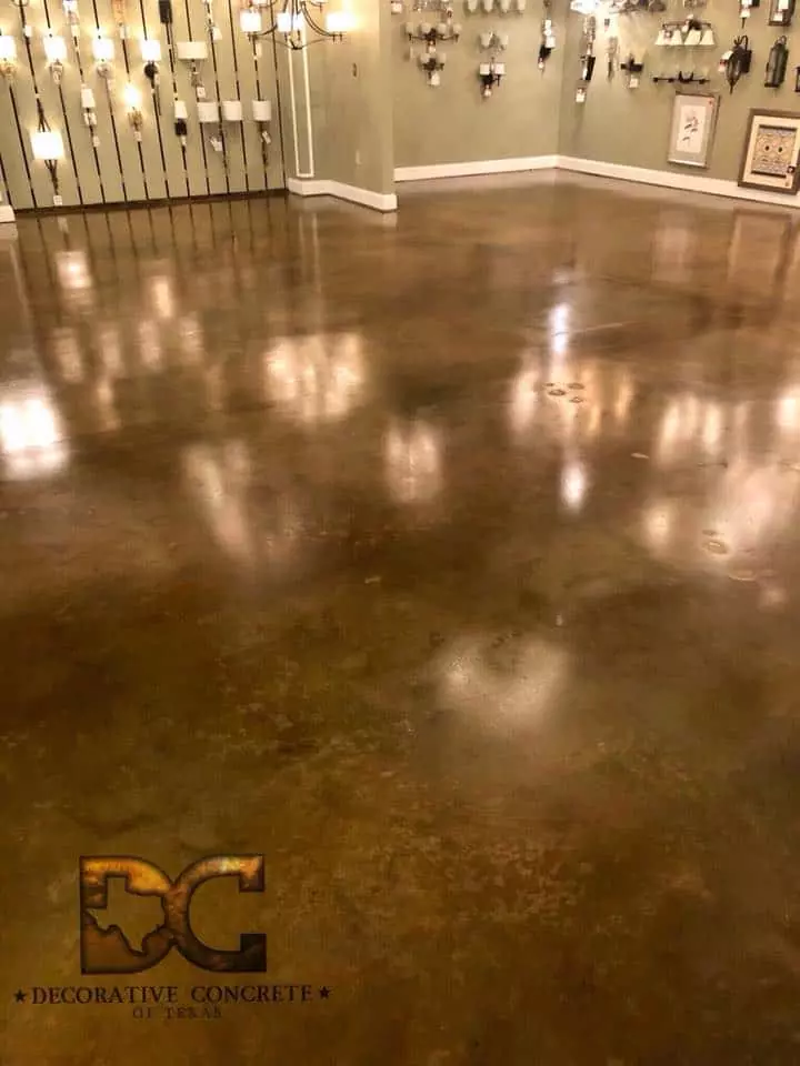 flooring installation by Decorative Concrete of Texas