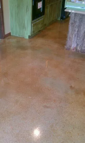 stained concrete flooring installation by Decorative Concrete of Texas