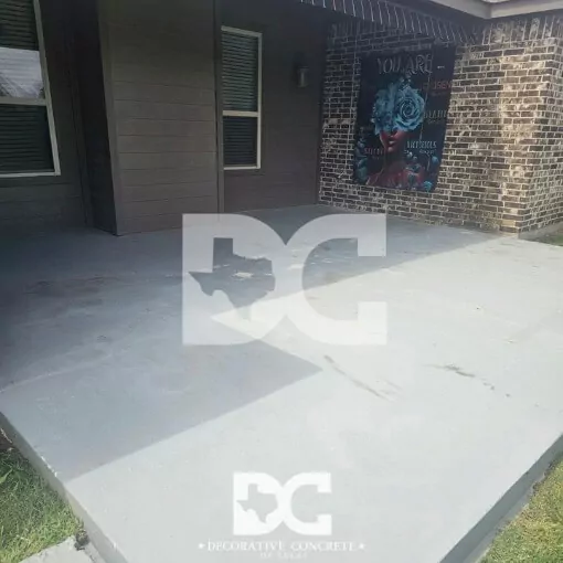 Before Picture of Concrete Patio before epoxy polyaspartic installation by DC OF TX (1)