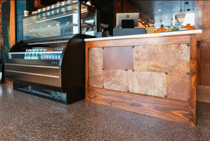 restaurant commercial floor coating by Decorative Concrete of Texas