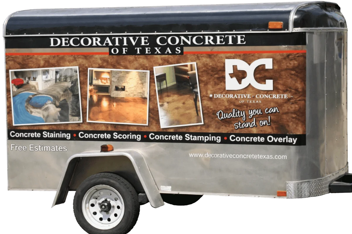 decorative concrete of texas trailer